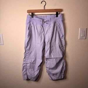 Lululemon Dance Studio Cropped Pants Women's Size 12 Light Purple Athleisure